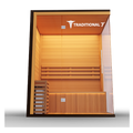 Medical Saunas Traditional 7 3-Person Home Steam Sauna Doctor-Designed for Deep Therapeutic Heat