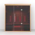 Orivon Lumin Three Far Infrared Sauna, 3 Person, Premium Canadian Hemlock, Plug & Play 110V/120V