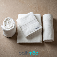 bathmōd® by Ecobrands Luxury Organic Bath Towels, 4-Pack, 700 GSM GOTS-Certified Turkish Cotton