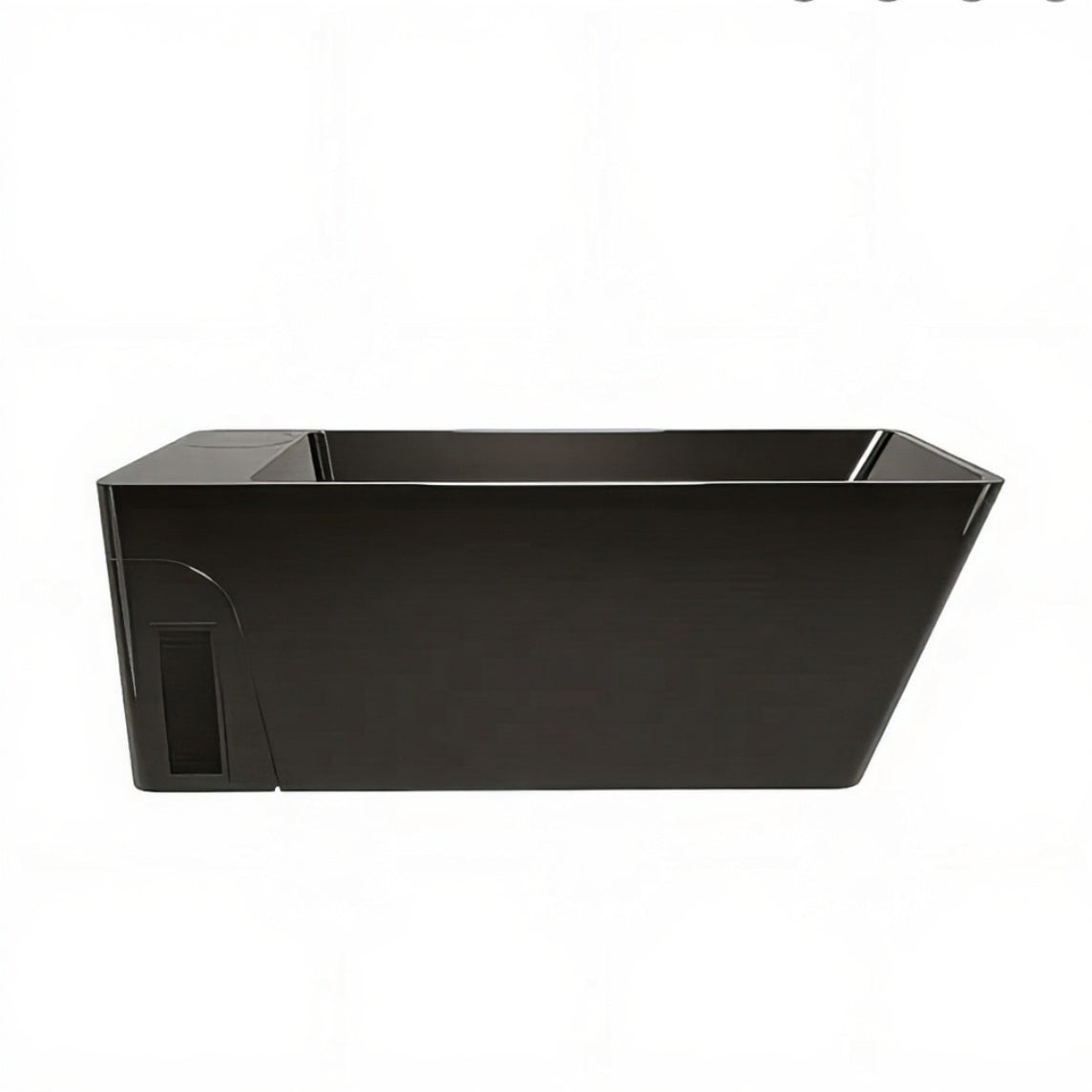 Orivon Frost Cold Plunge Tub, Black Acrylic Finish, 37°–108°F Precision Control, Side Profile