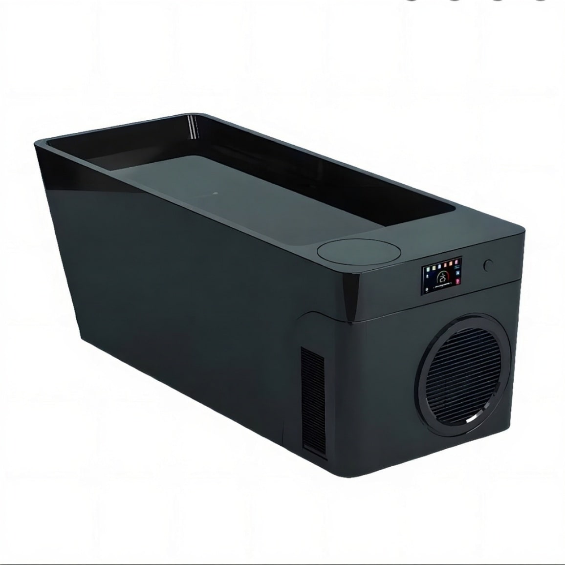 Orivon Frost Cold Plunge Tub, Black Acrylic Finish, 37°–108°F Precision Control