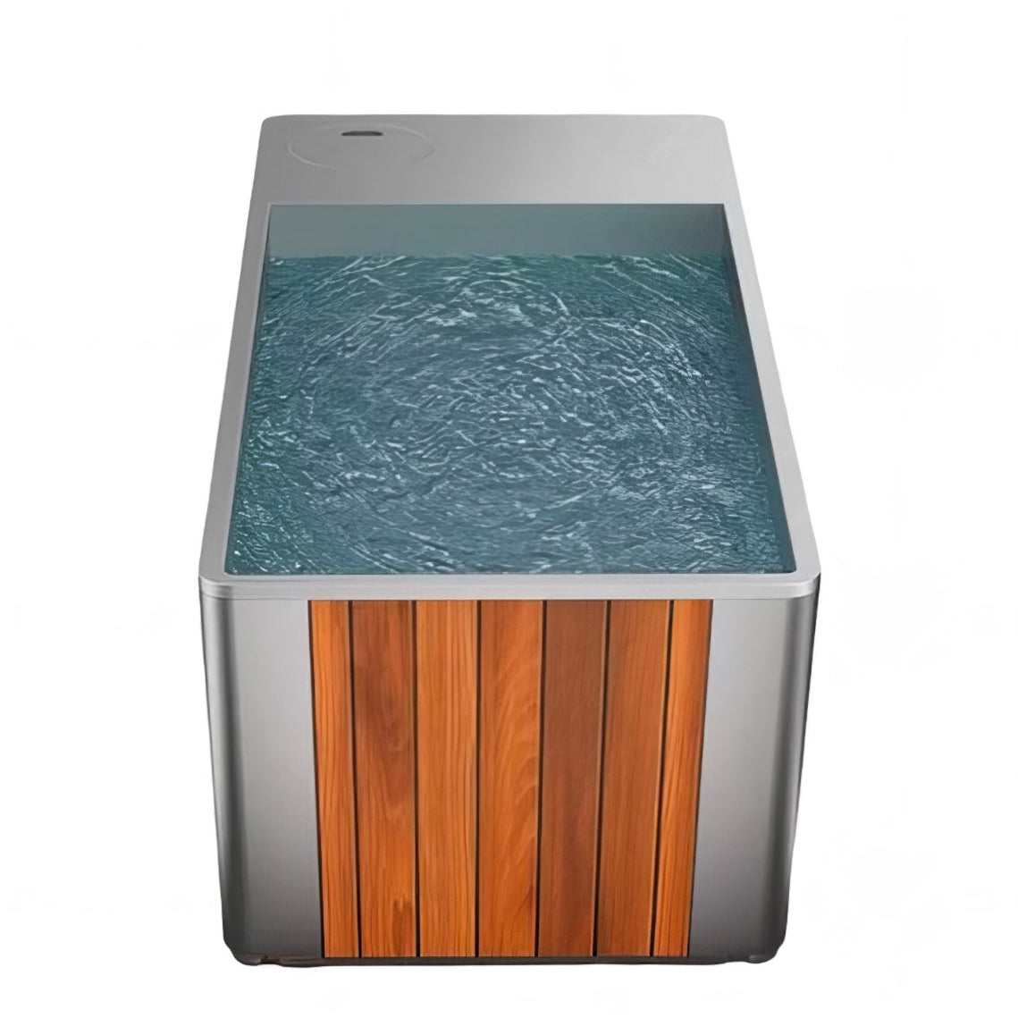 Orivon Frost Cold Plunge Tub, White Acrylic Finish, 37°–108°F Precision Control  Top View