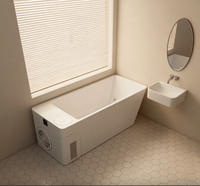 Orivon Frost Cold Plunge Tub, White Acrylic Finish, 37°–108°F Precision Control Indoors