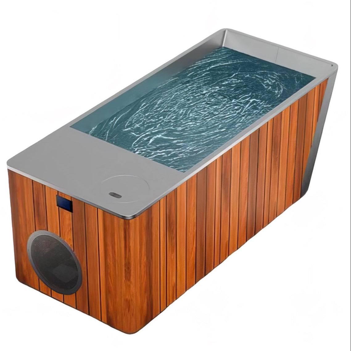 Orivon Frost Cold Plunge Tub, White Acrylic Finish, 37°–108°F Precision Control  Top View