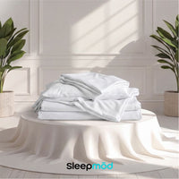 sleepmōd® by Ecobrands Cooling Eucalyptus Tencel Sheet Set, 400TC, Vegan, Hypoallergenic, Temperature-Regulating