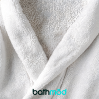 bathmōd® by Ecobrands Luxury Organic Bathrobe and Slipper Set, 700 GSM GOTS-Certified Turkish Cotton
