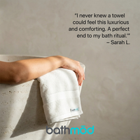 bathmōd® by Ecobrands Luxury Organic Bath Towels, 4-Pack, 700 GSM GOTS-Certified Turkish Cotton