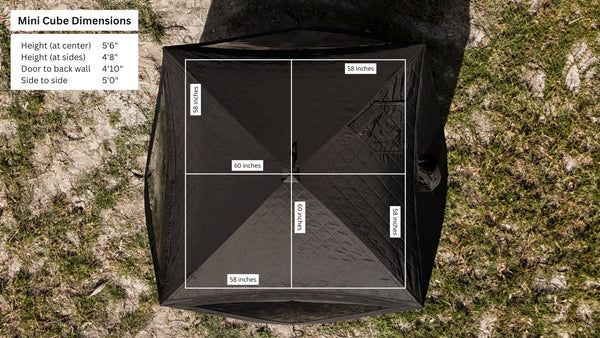 Nova Mini Cube Sauna Tent | 2-person portable sauna