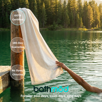 bathmōd® by Ecobrands Luxury Organic Bath Sheets, 2-Pack, 700 GSM GOTS-Certified Turkish Cotton, 40x70 in.