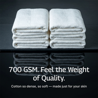 bathmōd® by Ecobrands Luxury Organic Bath Towels, 4-Pack, 700 GSM GOTS-Certified Turkish Cotton
