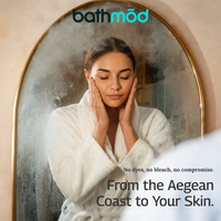 bathmōd® by Ecobrands Luxury Organic Bathrobe and Slipper Set, 700 GSM GOTS-Certified Turkish Cotton