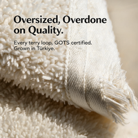bathmōd® by Ecobrands Luxury Organic Bath Sheets, 2-Pack, 700 GSM GOTS-Certified Turkish Cotton, 40x70 in.