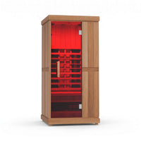 Finnmark FD-1 Full Spectrum 1-Person Home Infrared Sauna with Adjustable Leveling Feet