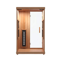 Finnmark FD-2 Full Spectrum 2-Person Home Infrared Sauna with Adjustable Leveling Feet