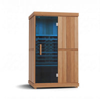 Finnmark FD-2 Full Spectrum 2-Person Home Infrared Sauna with Adjustable Leveling Feet