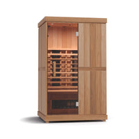 Finnmark FD-2 Full Spectrum 2-Person Home Infrared Sauna with Adjustable Leveling Feet