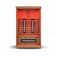 Finnmark FD-2 Full Spectrum 2-Person Home Infrared Sauna with Adjustable Leveling Feet
