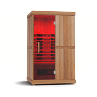 Finnmark FD-2 Full Spectrum 2-Person Home Infrared Sauna with Adjustable Leveling Feet