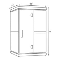 Finnmark FD-2 Full Spectrum 2-Person Home Infrared Sauna with Adjustable Leveling Feet
