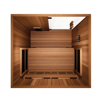 Finnmark FD-2 Full Spectrum 2-Person Home Infrared Sauna with Adjustable Leveling Feet