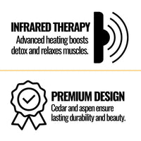Finnmark FD-3 Full Spectrum 4-Person Home Infrared Sauna with Adjustable Leveling Feet