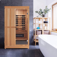 Finnmark FD-4 Trinity 2-Person Infrared, Steam, and Red Light Therapy Sauna Combo