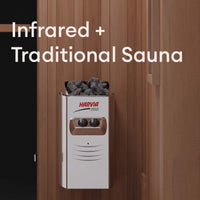 Finnmark FD-4 Trinity 2-Person Infrared, Steam, and Red Light Therapy Sauna Combo