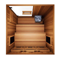 Finnmark FD-4 Trinity 2-Person Infrared, Steam, and Red Light Therapy Sauna Combo