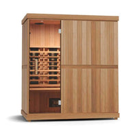 Finnmark FD-3 Full Spectrum 4-Person Home Infrared Sauna with Adjustable Leveling Feet