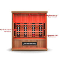 Finnmark FD-3 Full Spectrum 4-Person Home Infrared Sauna with Adjustable Leveling Feet