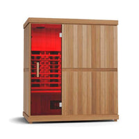 Finnmark FD-3 Full Spectrum 4-Person Home Infrared Sauna with Adjustable Leveling Feet