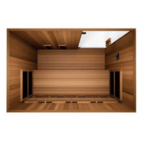 Finnmark FD-3 Full Spectrum 4-Person Home Infrared Sauna with Adjustable Leveling Feet