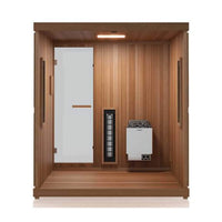 Finnmark FD-5 Trinity XL 4-Person Infrared, Steam, and Red Light Therapy Sauna Combo