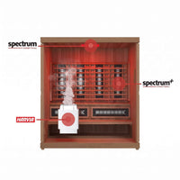 Finnmark FD-5 Trinity XL 4-Person Infrared, Steam, and Red Light Therapy Sauna Combo