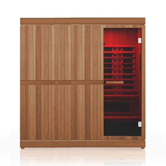 Finnmark FD-5 Trinity XL 4-Person Infrared, Steam, and Red Light Therapy Sauna Combo