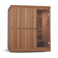 Finnmark FD-5 Trinity XL 4-Person Infrared, Steam, and Red Light Therapy Sauna Combo