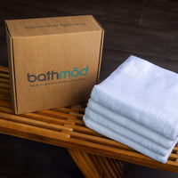 bathmōd® by Ecobrands Luxury Organic Bath Towels, 4-Pack, 700 GSM GOTS-Certified Turkish Cotton