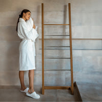 bathmōd® by Ecobrands Luxury Organic Bathrobe and Slipper Set, 700 GSM GOTS-Certified Turkish Cotton
