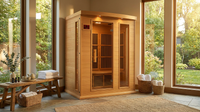 3 - Person FAR Infrared Sauna in Hemlock — Lifestyle