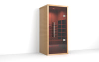 Orivon Lumin One, 1-2 Person Far Infrared Sauna, Plug & Play 110V/120V, Canadian Hemlock