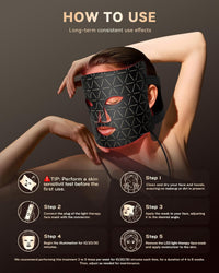 PurRed™ Red Light Therapy Face Mask, FDA-Registered, Medical-Grade LED Device