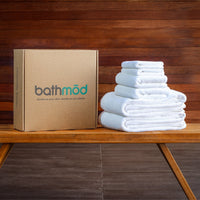 bathmōd® by Ecobrands Luxury Organic Bath Towel Set, 6-Piece, 700 GSM GOTS-Certified Turkish Cotton